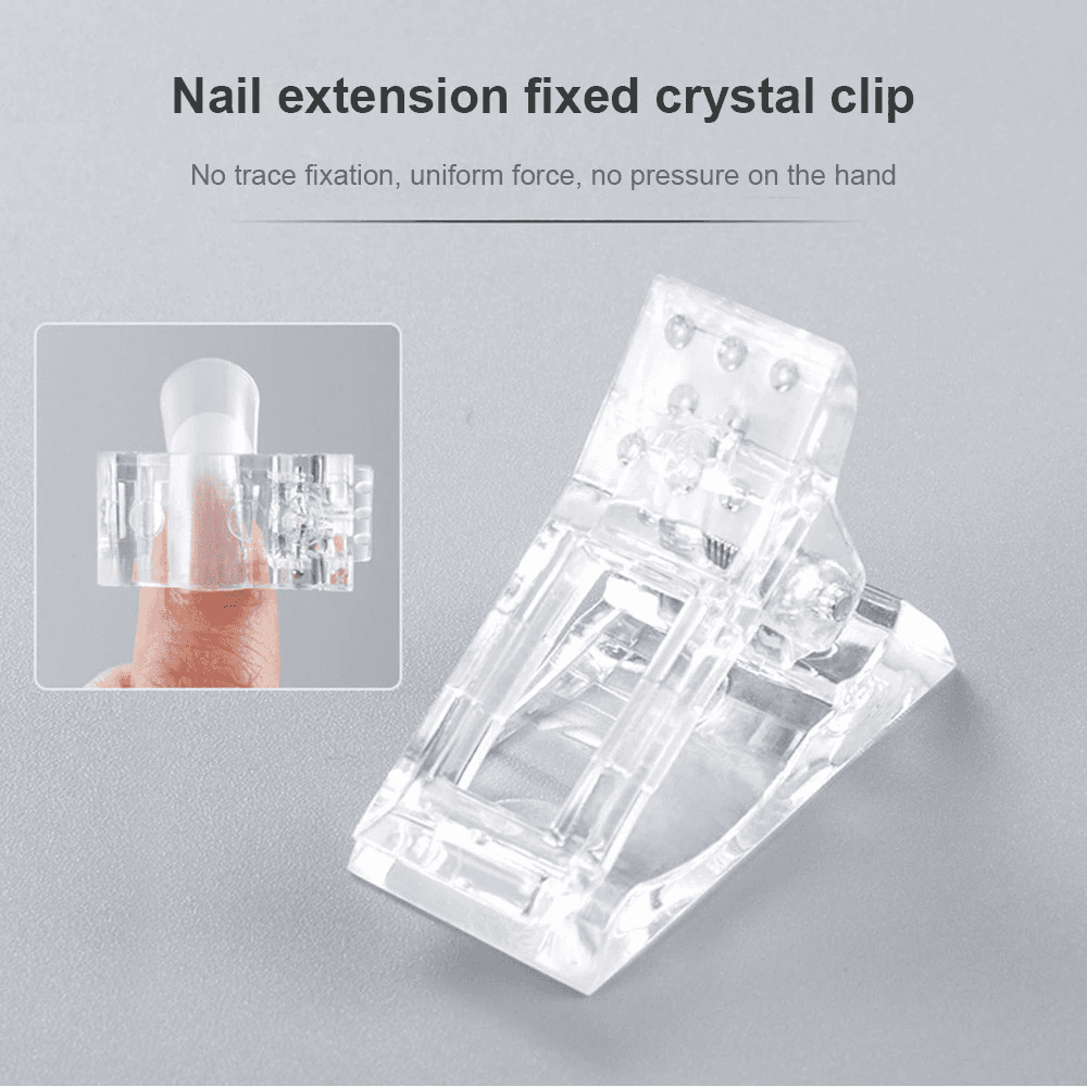 image-10 PCS Nail Tips Clip Quick Building Poly Builder Gel DIY Extension