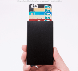 image-Mens RFID Blocking Slim Money Clip Carbon Fiber Wallet ID Credit Card
