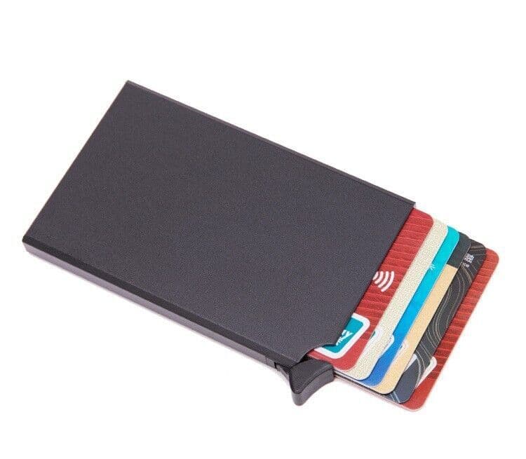 image-Mens RFID Blocking Slim Money Clip Carbon Fiber Wallet ID Credit Card