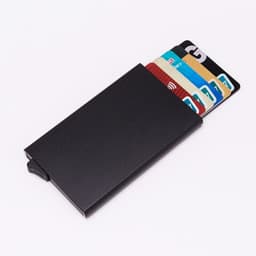 image-Mens RFID Blocking Slim Money Clip Carbon Fiber Wallet ID Credit Card