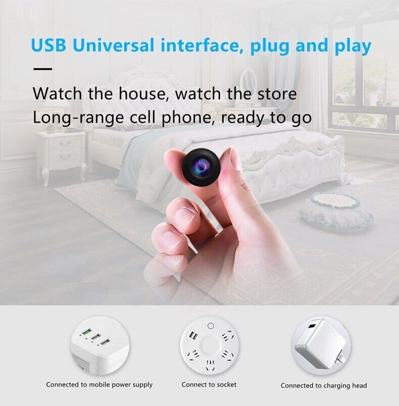 image-WiFi Wireless Spy 4K Mini Camera Pinhole DIY Hidden HD Screw IP DVR