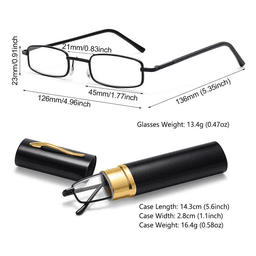 image-Classic HD Spring Compact Reading Glasses Readers Travel Slim Design