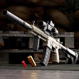 image-M416 Semi-Auto Soft Bullet Shell Ejection Toy Gun