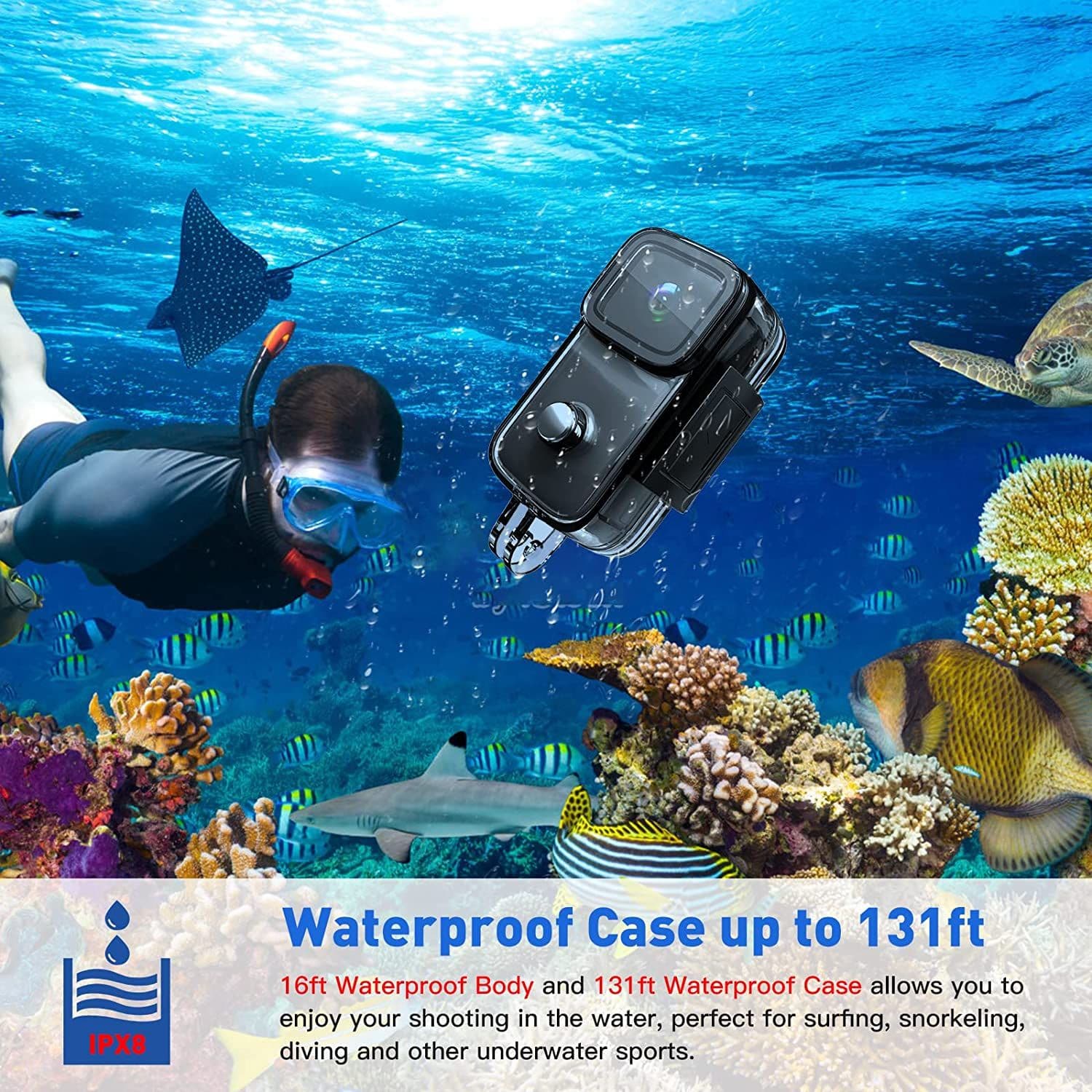 image-SJCAM C200 4K 24FPS Action Camera Ultra HD Underwater Camera