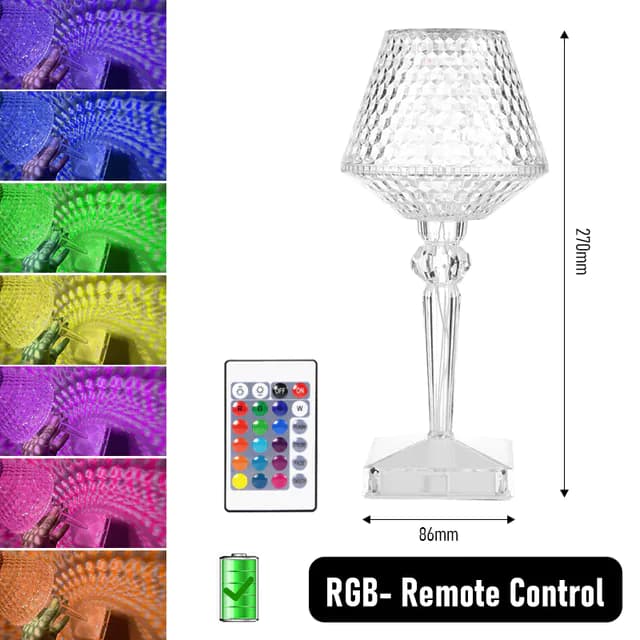 image-Romantic Diamond Crystal Lamp for Home Restaurant Bar