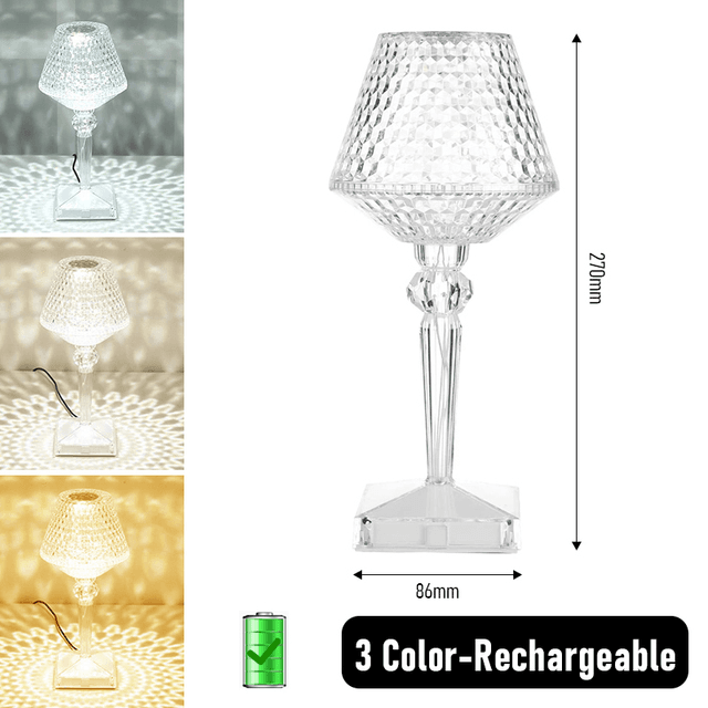image-Romantic Diamond Crystal Lamp for Home Restaurant Bar