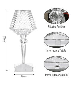 image-Romantic Diamond Crystal Lamp for Home Restaurant Bar