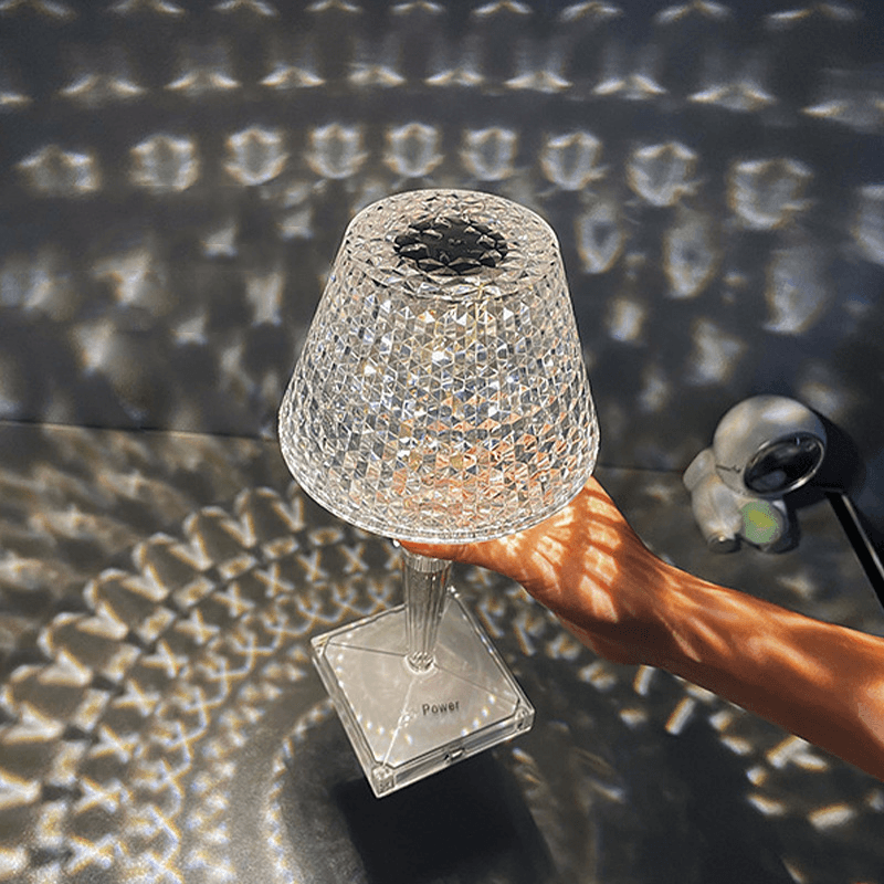 image-Romantic Diamond Crystal Lamp for Home Restaurant Bar