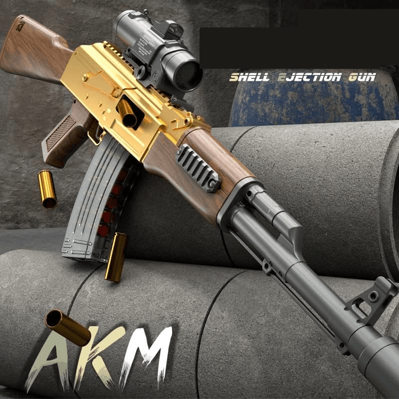 image-Electric Toy Gun AK47 EVA Soft Bullet Toy Gun