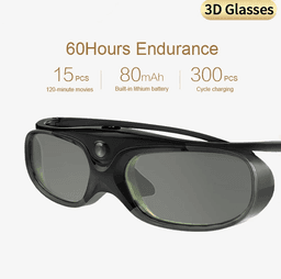 image-3D Glass DLP-Link Active Shutter LCD 3D Glasses Rechargeable