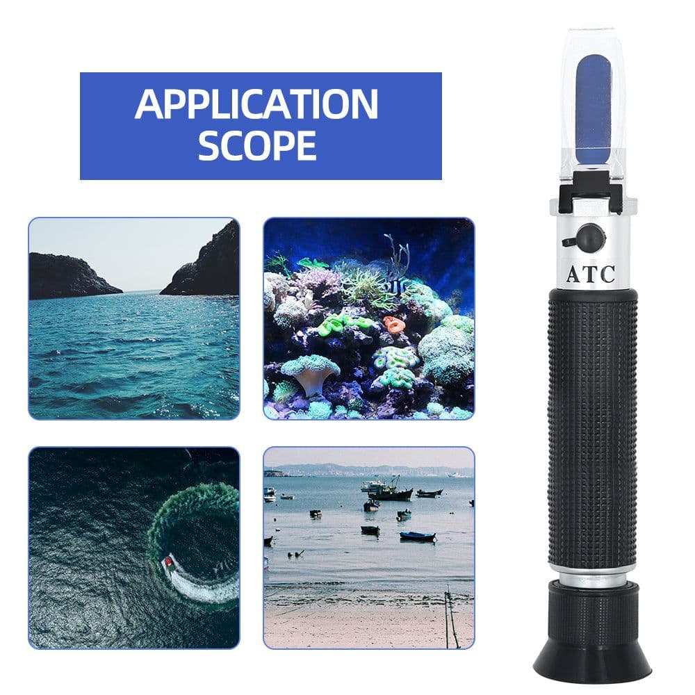 image-Salinity Content Refractometer ATC Automatic Temperature Compensation