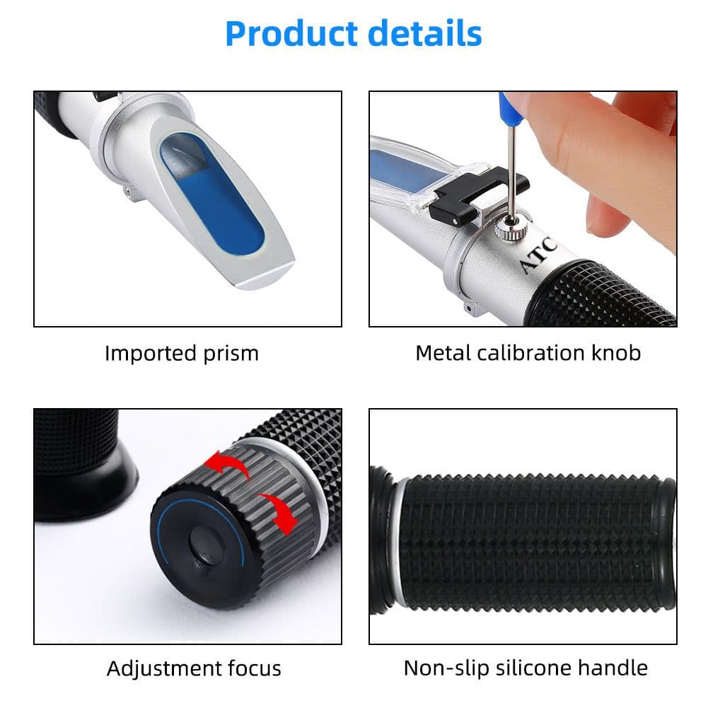 image-Salinity Content Refractometer ATC Automatic Temperature Compensation