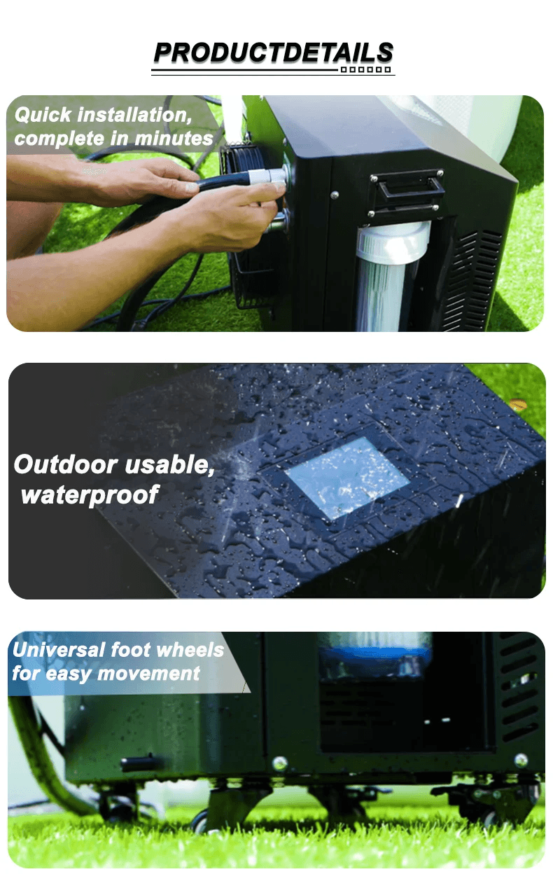 image-Inflatable Ice Bath Tub 0.8HP WIFI Water Cold Plunge Chiller