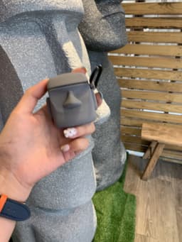 image-Stone Statue Stereo Silicone Bluetooth Headset Shell