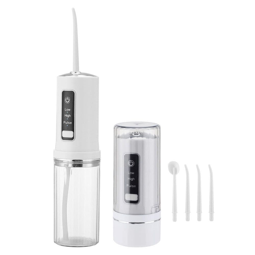 image-Electric Oral Irrigator Foldable Dental Water Jet Flosser USB 3 Mode