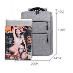 image-Business Man Backpack Waterproof Oxford Cloth Bag Multifunctional USB