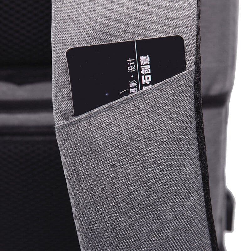 image-Business Man Backpack Waterproof Oxford Cloth Bag Multifunctional USB