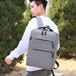image-Business Man Backpack Waterproof Oxford Cloth Bag Multifunctional USB