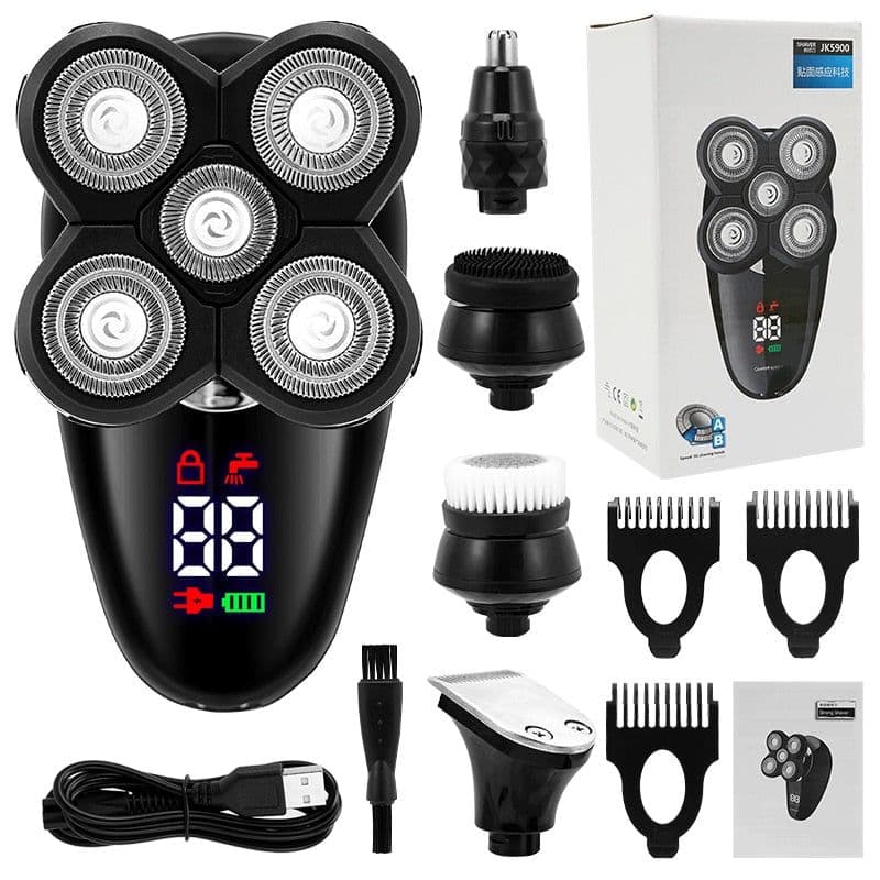 image-Electric Razor for Men Bald Head Shaver LED Display