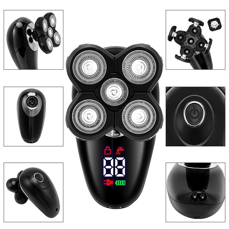 image-Electric Razor for Men Bald Head Shaver LED Display