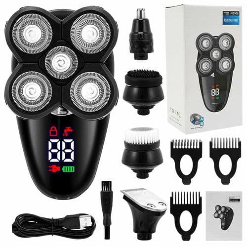 image-Electric Razor for Men Bald Head Shaver LED Display