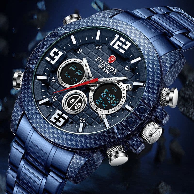 image-Dual Display Watch Multifunctional Electronic Watch