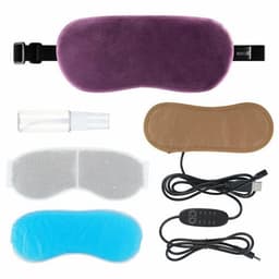 image-Heated Eye Mask Cold & Warm Eye Compress Aroma Therapy Dry Eyes Dark