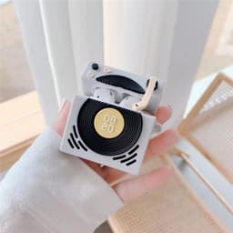 image-Retro Creative Gramophone Nostalgic Silicone Headphone Case