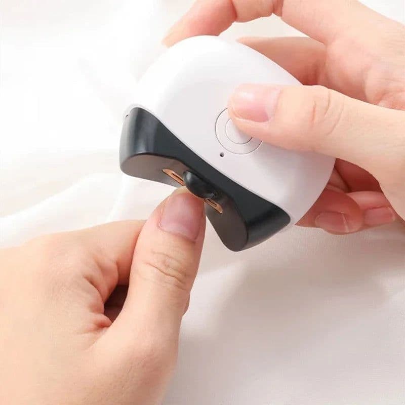 image-Portable Mini Electric Nail Clipper Polisher With Light Low Noise Nail