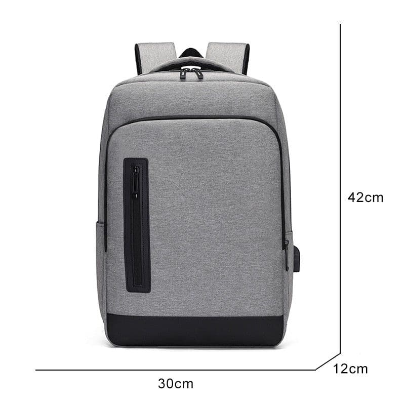 image-Business Backpacks For Men Multifunctional USB Charging Bag Waterproof