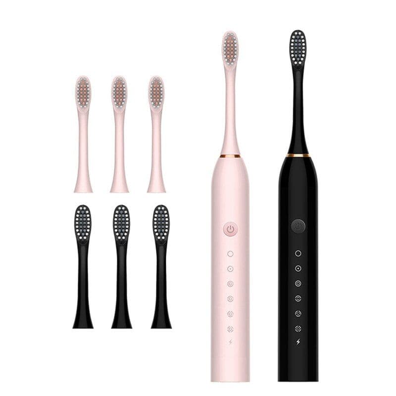 image-Ultrasonic Electric Toothbrush Rechargeable USB for Adults 6 Modes