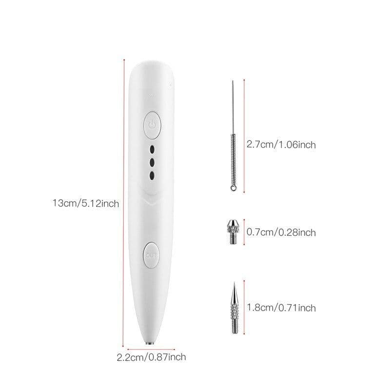 image-Electric Mini Laser Pen Tattoo Mole Removal Machine Face Care Skin Tag