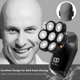 image-New Shaver For Men 7D Independently 7 Cutter Floating Head
