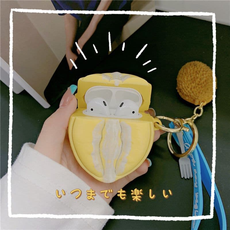 image-Creative Three-dimensional Durian Shape Earphone Case