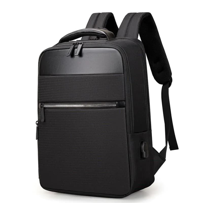 image-Mens Multifunction Waterproof Backpacks Large Capacity USB Charging