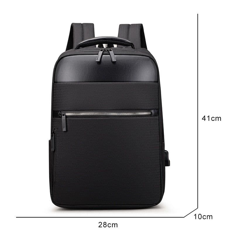 image-Mens Multifunction Waterproof Backpacks Large Capacity USB Charging