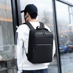image-Mens Multifunction Waterproof Backpacks Large Capacity USB Charging