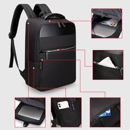 image-Mens Multifunction Waterproof Backpacks Large Capacity USB Charging