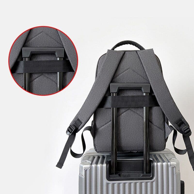 image-Multifunctional Business Waterproof Oxford Cloth Backpack for Laptop