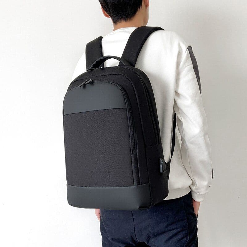 image-Multifunctional Business Waterproof Oxford Cloth Backpack for Laptop