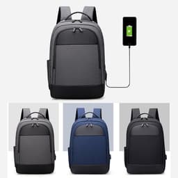 image-Multifunctional Business Waterproof Oxford Cloth Backpack for Laptop