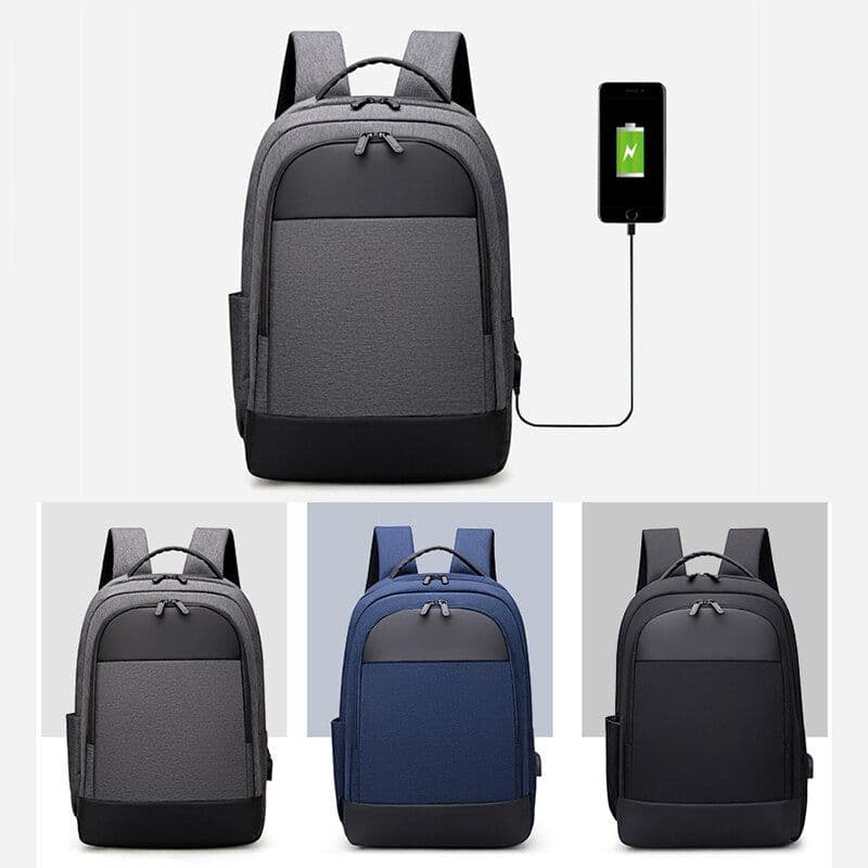 image-Multifunctional Business Waterproof Oxford Cloth Backpack for Laptop