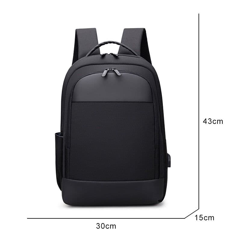 image-Multifunctional Business Waterproof Oxford Cloth Backpack for Laptop