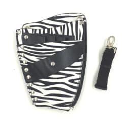 image-PU Leather Rivet Hair Scissor Bag Clips Bag Hairdressing Barber