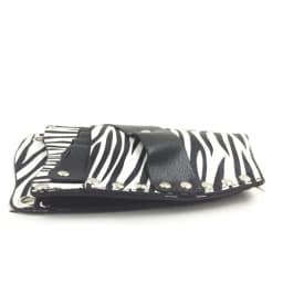 image-PU Leather Rivet Hair Scissor Bag Clips Bag Hairdressing Barber