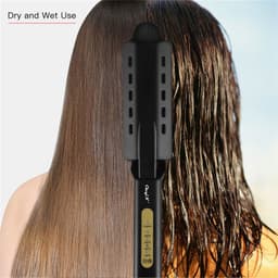 image-Professional Hair Straightener Wet Dry Straight Plate Flat Iron Fast
