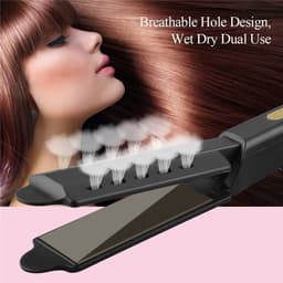 image-Professional Hair Straightener Wet Dry Straight Plate Flat Iron Fast