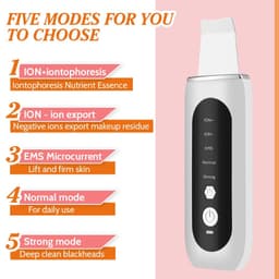 image-Ultrasonic Skin Scrubber EMS Microcurrent Face Lifting