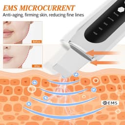 image-Ultrasonic Skin Scrubber EMS Microcurrent Face Lifting