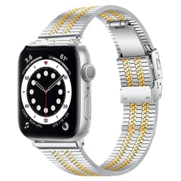 image-General High-grade Five-bead Back Buckle Steel Watch Belt